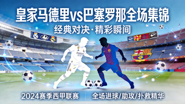 皇家马德里对阵巴塞罗那全场集锦封面图